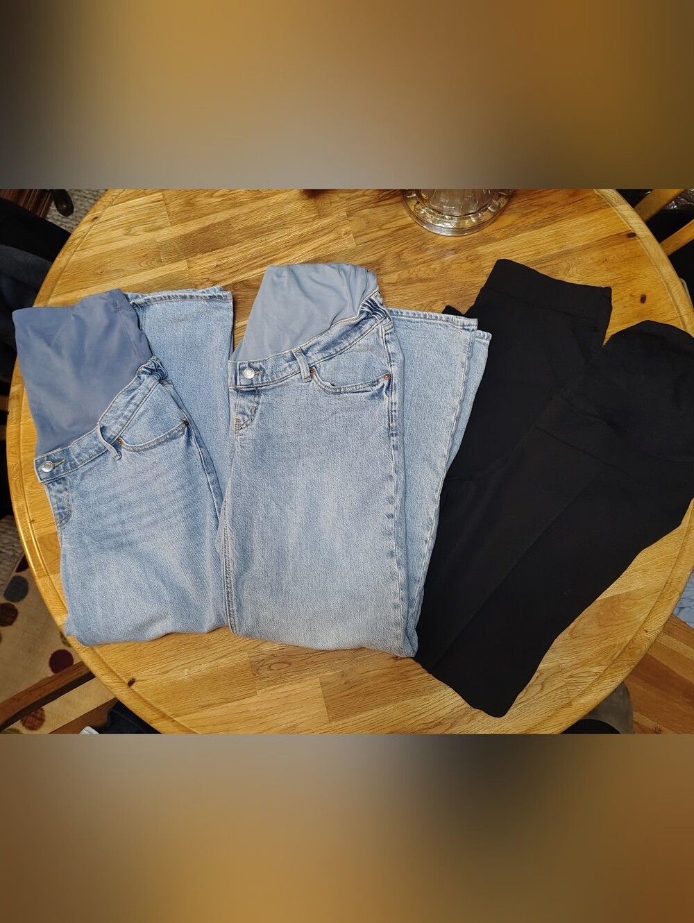 H&M MAMA Size Medium Maternity Pants Bundle - 4 Pairs (Jeans & Work Wear)